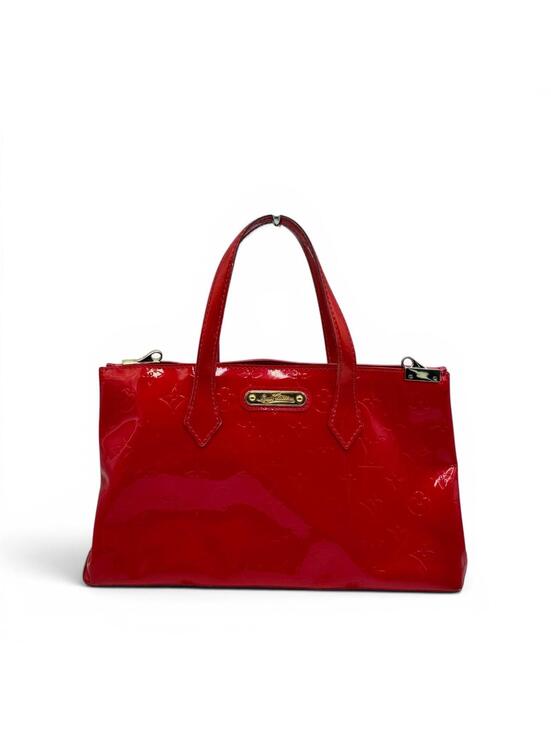 Other - Louis Vuitton Monogram Vernis Wilshire Boulevard Tote PM Hot Pink Patent Leather